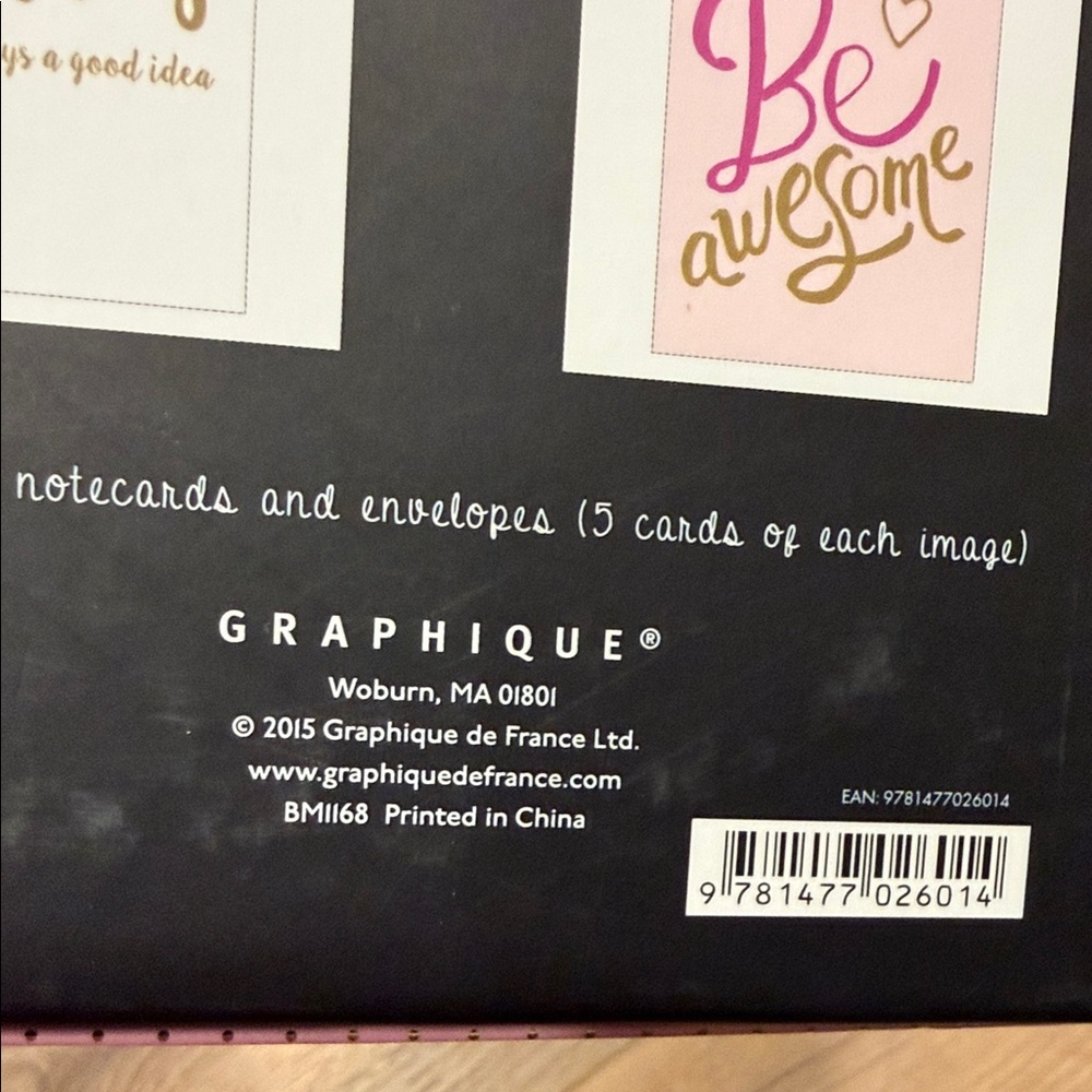 NEW Graphique Inspirational Notecard Set - Picture 2 of 4